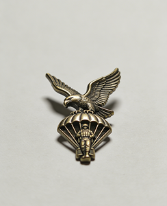 Insignia de Paracaidista de Bronce Vintage con Diseño de Águila |   Pin de Solapa Táctico de Metal Personalizado para Coleccionistas y Uniformes |   Broche de recuerdo de alto detalle - Product Image 1