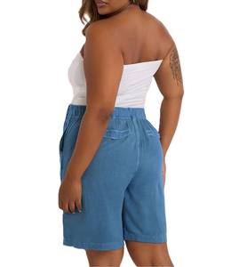 Pantalones cortos de moda personalizados de buena calidad para mujer, pantalones cortos de algodón de Color personalizados para mujer, pantalones cortos transpirables estéticos con bolsillos - Product Image 3