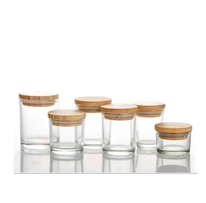 Bol à sel et poivre en verre Porte-sel et poivre avec couvercle en bois Bol à sel pour Offre Spéciale de taille personnalisée - Product Image 5