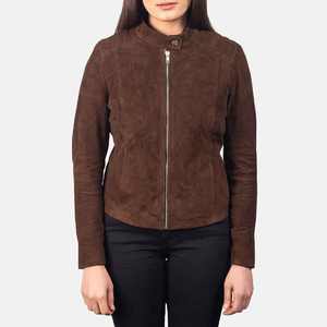 Chaqueta de moto de cuero genuino para mujer de calidad superior con forro de satén Reversible y diseño a prueba de viento-Venta caliente - Product Image 3