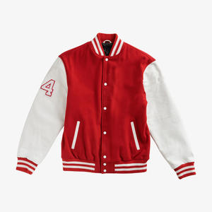 Chaqueta Universitaria Personalizada Estilo Letterman, Chaqueta de Béisbol, Chaqueta de Invierno de Moda Urbana, Tejida en Lana y Piel de Oveja - Product Image 4