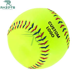 Pelotas de béisbol con hoyuelos blancos con costuras Rojas Máquinas de lanzamiento de diseño de alta durabilidad Pelotas de béisbol de rendimiento constante. - Product Image 6