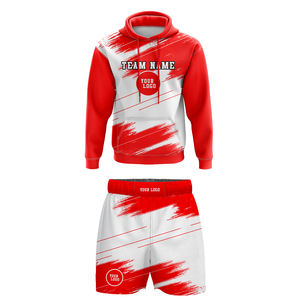 2025 Venta de alta calidad Logotipo personalizado 100% Poliéster Sublimación Conjunto de Sudadera con capucha en blanco para hombres - Product Image 1