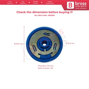 BGE615 Rear Wincreen Wiper Arm Motor Cog Roll Repair Gear 8E0955711E for <b>A3</b> A4 A6 Q5 Q7 - Product Image 5