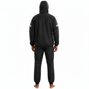 Wholesale Polyester/Nylon Fitness <b>Sauna</b> <b>Suit</b> for Gym Workout with Custom Logo Breathable & Anti-Bacterial Unisex Sweat <b>Suit</b> - Product Image 5