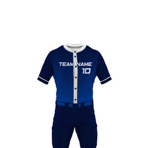 Nuevo Conjunto de Uniforme de Béisbol y Sóftbol para Entrenamiento, 100% Poliéster Sublimado, con Envío y Entrega - Product Image 4