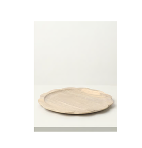 Assiettes de présentation en bois design sculpté Assiettes de présentation en bois et plateaux de service forme ronde et au meilleur prix - Product Image 4
