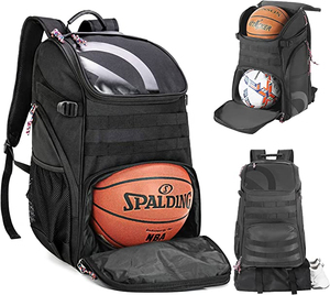 Nueva y elegante mochila de nailon para baloncesto, fútbol y fútbol con compartimento para bolas, logotipo personalizado para deportes, senderismo, Camping - Product Image 1