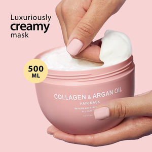 Vente en gros d'huile d'argan biologique du Maroc en marque privée, traitement capillaire au collagène bio, masque capillaire réparateur - Product Image 5