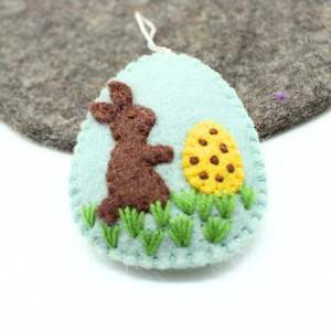 Huevo de Pascua hecho a mano de fieltro, huevo de Pascua de fieltro de lana, huevo de Pascua de fieltro de tamaño personalizado, huevo de Pascua de fieltro hecho a mano 100% lana - Product Image 4