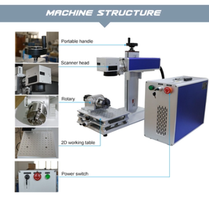 10W/20W/30W/50W Mopa Fiber Laser Couleur Machine de Marquage Laser Nouvelle Configuration de Type Portique pour Acrylique Applicable Coloré - Product Image 6
