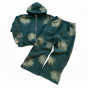 Sweat à capuche surdimensionné pour homme, style streetwear, lavage à l'acide personnalisé, poids lourd, hiver, Y2K, broderie de logo, vintage, délavé, fermeture éclair, marque privée - Product Image 5