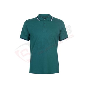 Chemise polo de golf à manches courtes décontractée pour hommes en plein air à motif de rayures de couleur personnalisée pour l'été Design patchwork ajusté respirant - Product Image 4