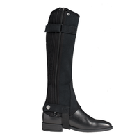 Demi-chaps de course en cuir suédé Amara sur mesure pour l'équitation sportive en extérieur
