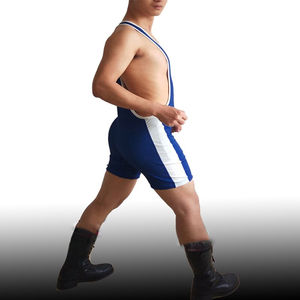 High Quality Mens Wrestling Singlet Custom for Stretch Compression Gear Quick Dry Breathable Professional Matches - Product Image 4