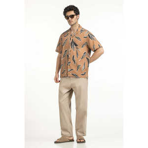 Camisas Casuales para Hombre, 100% Algodón, Antiarrugas, a Rayas, Corte Regular, Suministro ODM MN-CS-SS25-229 - Product Image 5