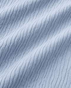 Camiseta sin Mangas Personalizada para Hombre, Ajuste Muscular, Ropa Casual de Verano, Tela Texturizada, Suave y Elástica, Color Azul Cielo, Venta al Por Mayor OEM - Product Image 6