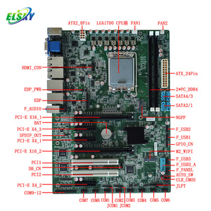 Placa base ELSKY para ordenador GK1200 con CPU 12/13/14th Gen Core I3 <span class=keywords><strong>i5</strong></span> i7 i9 LGA1700 16 * USB 12 * COM 6 * LAN PCI-E X16 PCI-E X4 - Product Image 6