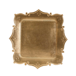 Assiette de présentation au design classique, en aluminium fait main, couleur argent, sous-assiette pour la vaisselle à domicile - Product Image 4