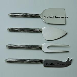 High Quality Cheese <b>Set</b> Traditional Hot <b>Sale</b> 4 PCS <b>Set</b> Attractive Design <b>On</b> Handle Stainless Steel Cheese Cutlery <b>Knife</b> <b>Set</b> - Product Image 4