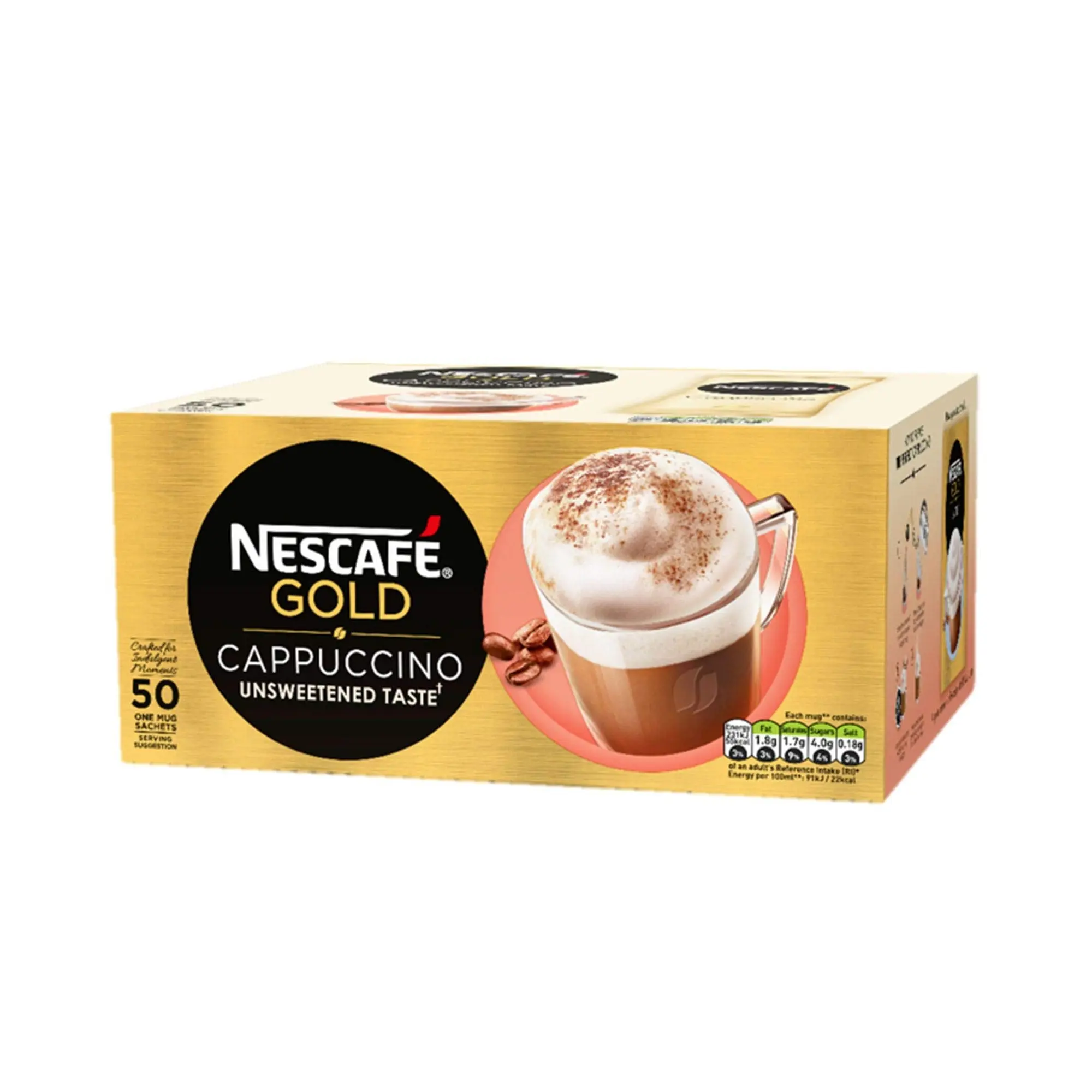 High Quality NESCAFE GOLD CAPPUCCINO SACHETS AND BOX INSTANT COFFEE For Sale At Low Cost