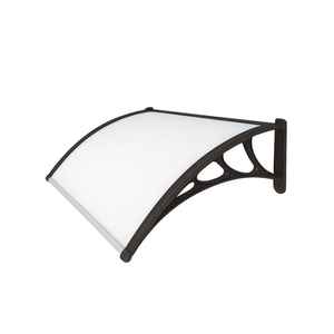 Toldo de policarbonato de panal de 100x80 cm para exteriores, cubierta de ABS impermeable para balcón, jardín, opciones de Color neutro/humo/transparente - Product Image 1