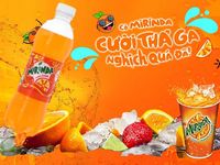 Beste Prijs Mirindaa Sinaasappelsmaak Koolzuurhoudende Dranken Fles 390Ml Dranken Frisdranken Voor Export Uit Vietnam