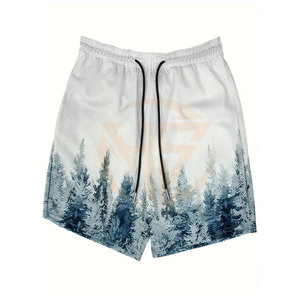 กางเกงขาสั้นตาข่ายสำหรับผู้ชายแห้งเร็วกางเกงขาสั้นผ้าตาข่ายคุณภาพสูง - Product Image 1