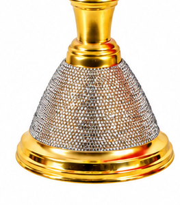 Chicha de luxe artisanale en laiton égyptien, finition laquée, avec peau de serpent teinte émeraude exotique et incrustations de cristal d'autruche - Product Image 4