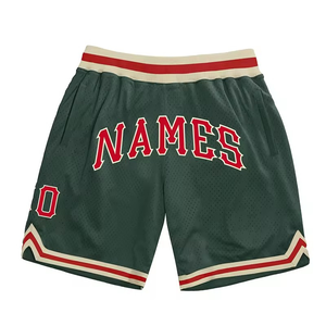 Custom Vintage Streetwear Shorts Men Tackle Printing Retro Womens Plain Design Double Mesh <b>Basketball</b> Shorts - Product Image 4
