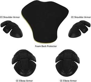 Blouson de moto d'été léger pour homme, en mesh, pour la conduite aventure, avec protections CE et panneaux réfléchissants, respirant et imperméable - Product Image 2