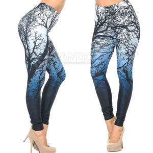 Legging uni respirant décontracté de haute qualité à taille mi-haute pour femme, idéal pour le fitness, faible MOQ - Product Image 4
