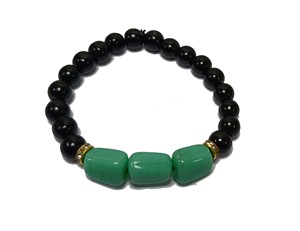 <b>Bracelet</b> Black and Amazonite Obsidian <b>Beads</b> Stone <b>Bracelet</b> Crystal Gemstone Fashion Jewelry <b>Men</b> and Women Gift Energy Medi - Product Image 5
