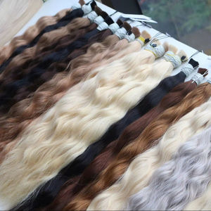 Extensiones de cabello a granel más vendidas 100% cabello crudo Double Drown 100 gramos colores claros 24 pulgadas - Product Image 1
