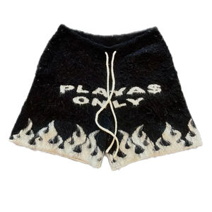 Pantalones cortos de mohair de alta calidad para hombre, ropa deportiva, pantalones cortos de mohair, pantalones cortos de mohair con estampado de pantalla de punto para hombre, venta al por mayor, personalizados - Product Image 2