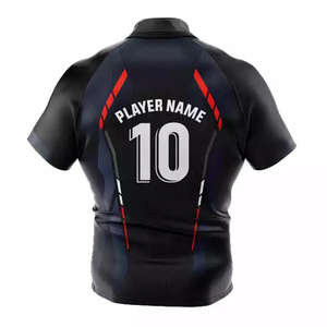 Maillots de rugby personnalisés respirants à séchage rapide 100% polyester Vêtements de football américain Impression par sublimation Ensemble pour équipe - Product Image 3
