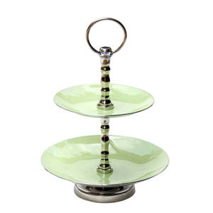 Soporte de plato de pastel multifuncional decorativo hecho a mano soporte de pastel de fruta de Metal de calidad superior - Product Image 1