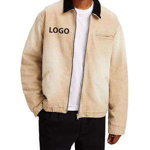 Chaqueta Vaquera Desgastada Vintage Informal para Hombre, Otoño Invierno, Moda Urbana Personalizada, Alta Calidad, Ecológica - Product Image 4