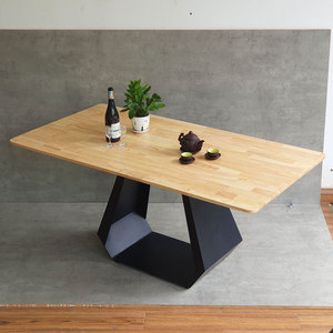 Ensemble de table et chaises de salle à manger rectangulaire classique minimaliste 160x80cm 4 places Meubles de maison en bois de luxe -CBBA121 - Product Image 5