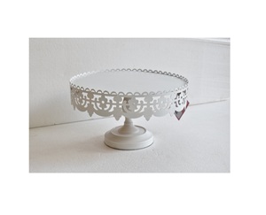 แท่นวางเค้กโลหะดีไซน์ใหม่ทำด้วยมือโลหะและแก้วแบบโบราณสำหรับงานปาร์ตี้คาเฟ่และร้านอาหาร - Product Image 1