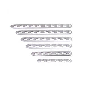 Juego de 6 placas 2,4 mM S.S. Placa de bloqueo recta Implante ortopédico veterinario Herramientas manuales para mascotas para perros Instrumento quirúrgico - Product Image 2