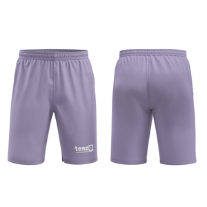 Shorts de football sportifs en polyester uni OEM, coupe ajustée, taille haute, séchage rapide, évacuation de l'humidité, couche de compression, logo personnalisé - Product Image 3