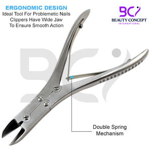 Coupe-ongles pour ongles incarnés épais en acier inoxydable chirurgical, pince coupante pour podologie - Product Image 6