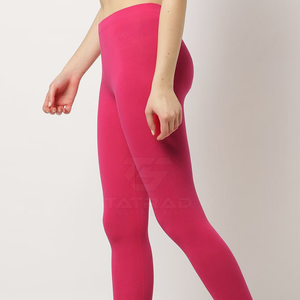 Gym Fitness Wear Full Length <b>Women</b> <b>Leggings</b> Spandex/Nylon Material Solid <b>Pattern</b> Quick Dry Breathable High Waist Multiple Colors - Product Image 2