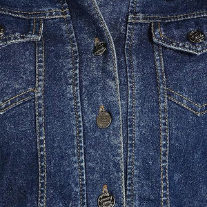 Nuevos pantalones vaqueros de alta calidad para mujer, chaqueta vaquera para mujer, pantalones vaqueros informales con abrigos vaqueros azul oscuro para mujer, prendas de vestir vaqueras para mujer - Product Image 3