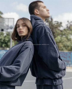 Sweat-shirts pour hommes grande taille fabriqués par DEC, vêtements de rue personnalisés, tissu en molleton français sans cordon, impression de logo, sweat-shirts pour hommes - Product Image 3