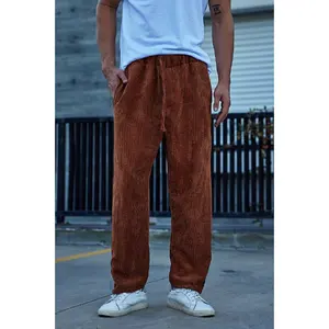 Erkekler için boy çift cep kadife pantolon kadife pantolon turuncu renk Premium kalite türkiye'den