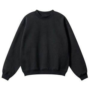 เสื้อกันหนาวคอกลมผ้าฝ้าย100% สำหรับผู้ชายวินเทจสไตล์สตรีทแวร์เสื้อกันหนาวว่างเปล่าไซส์ใหญ่พิเศษโลโก้ออกแบบได้ตามต้องการ - Product Image 3