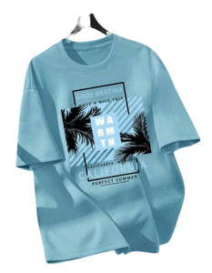 T-shirt pour homme en maille décontractée durable et personnalisée, nouvelle collection été, OEM, surdimensionné, épaules tombantes, taille plus - Product Image 4