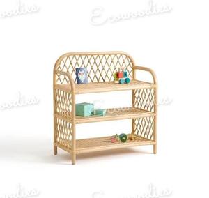 Elegant Storage Rack Bamboo Standing <b>Shelf</b> Organizer Storage Rattan Bookshelf Rack for Organizers and Display Storage Rack - Product Image 6